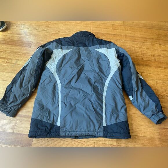 Hurley Kids Boys M Gray Black Ski Puffer Jacket collared winter kidcore gorpcore - Picture 3 of 12